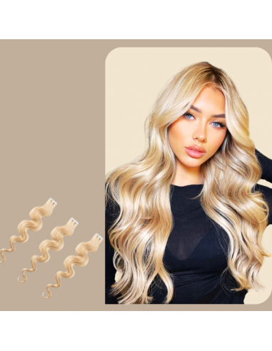 Blond platinum bølgete limforlengelser ou a consommer sur place