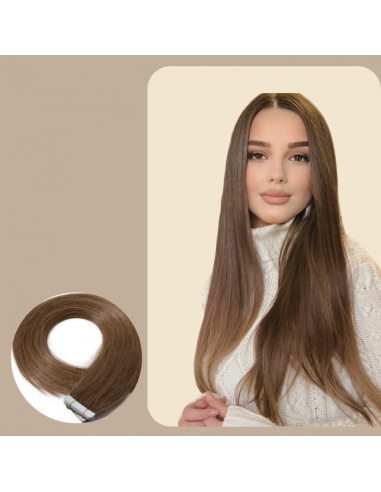 Light Brown Straight Adhesive Extensions / Tapes Comparez plus de prix