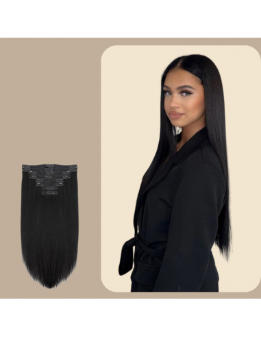 Black Straight Clip Extensions 120 Gr en ligne