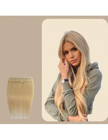 Rett blond klippforlengelse Platinum Mono Max Volume Strip Véritable concentré