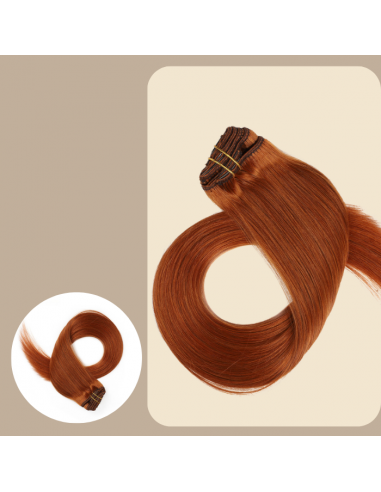 Utvidelse til Clips Premium Russian Hair Copper votre