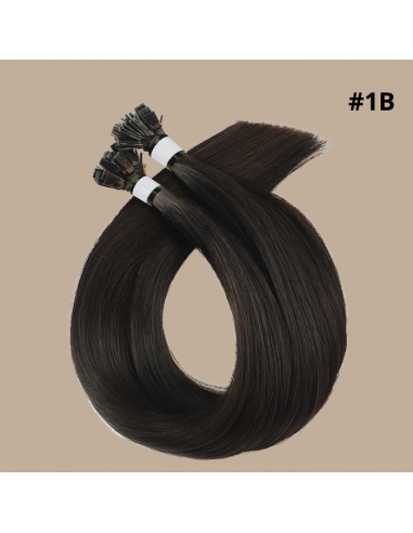 100 Keratin Extensions Rett Premium med Flat Tupp 1B 50% de réduction en Octobre 2024