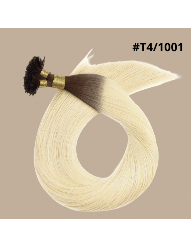 100 Keratin Extensions Rett Premium Med Flat Tupp T4/1001 votre