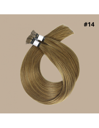 50 Premium Keratin Extensions Rett med I-Tip 14 Livraison rapide