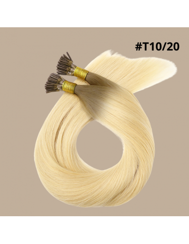 50 Keratin Extensions Rett Premium med I-spiss T10/20 commande en ligne