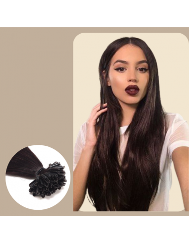 100 RAIDE Dark Brown Keratin Extensions chez Cornerstreet bien 