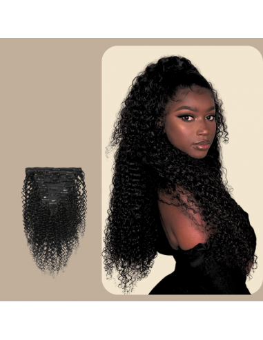 Kinky Curly Black 120g Clip-In Extensions Kit store