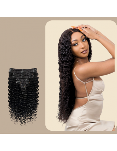 Deep Wave Black 120g Clip-In Extensions Kit Comment ça marche