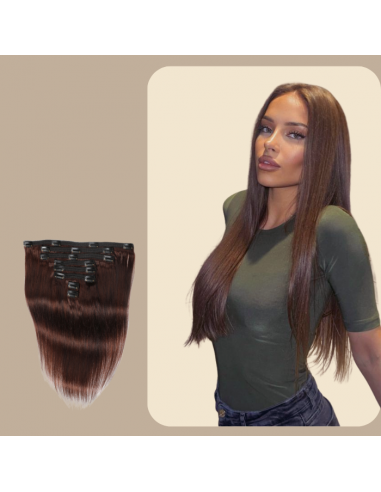 Kit de extensiones rectas con clips de chocolate 120 gr le des métaux précieux