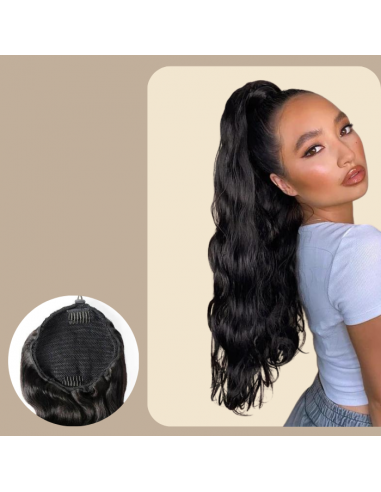 Coleta Castaño Oscuro A Cordon Cabello Remy Body Wave plus qu'un jeu 