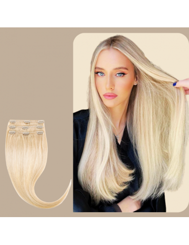 Steilclip-Extensions Platinblond français