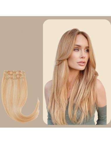 Extensions Glatte Clips Platinblond Méché Venez découvrir notre 