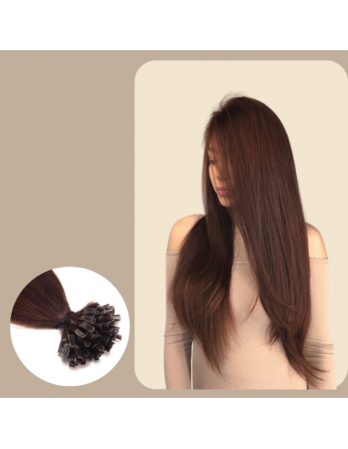 100 Steife Keratin-Extensions Schokolade JUSQU'A -70%! 