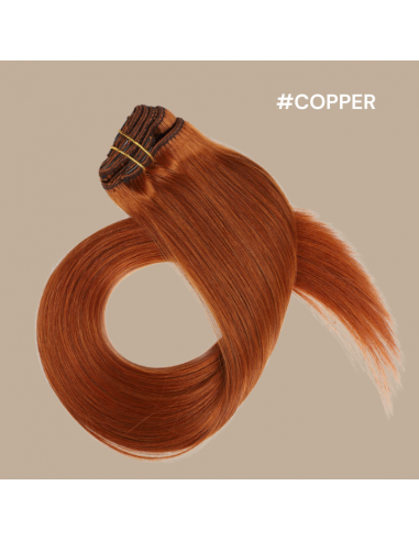 Estensione a Clips Premium Russian Hair Copper de pas cher