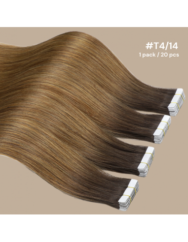 Extensions Adesive / nastri rigidi Premium Russian Hair T4/14 Faites des économies